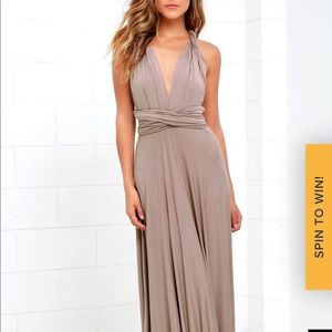 Lulus bridesmaid dress/maxi dress.